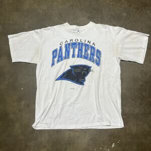 Vintage 90s Carolina Panthers Starter NFL White T-Shirt